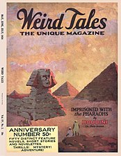 Couverture de Weird Tales de Mai 1924, volume 4, numéro 2.