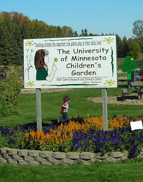 The Children's Garden at the West Central Research and Outreach Center, Morris.