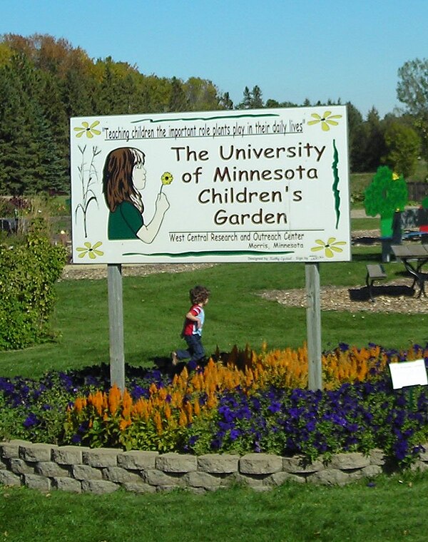 The Children's Garden at the West Central Research and Outreach Center, Morris.