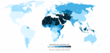 Request: Redraw as SVG. Taken by: NikNaks93 New file: World Muslim Population (Pew Forum).svg