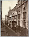 Wych Street, a street of Tudor and Elizabethan houses that was demolished in the Edwardian period.