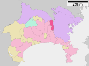 Lage Yamatos in der Präfektur