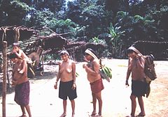 Yanomami indián törzs asszonyai az Amazonas őserdejében