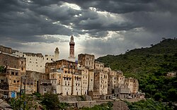 Jibla, with the Queen Arwa Mosque in the background