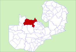 District de Solwezi - Carte