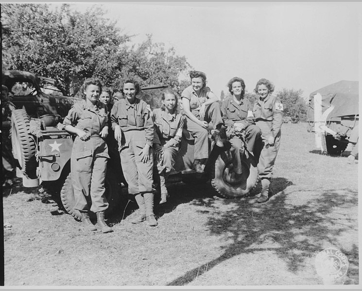 File:"Nurses of a field hospital who arrived in France via England and Egypt after three years service.", 08-12-1944 - Flickr - The U.S. National Archives.jpg