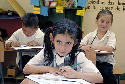 School children in Florida (Valle), Colombia.