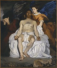 Édouard Manet, Cristo morto con angeli, 1864