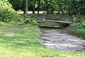 Čeština: "Čínské jezírko" s mostkem podle návrhu Josefa Pruvota, zámecký park, Sychrov