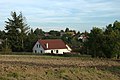 Čeština: Dům u jižního okraje v obci Čenovice, Středočeský kraj English: One of the buildings at the southern edge of the village of Čenovice, Central Bohemia, CZ