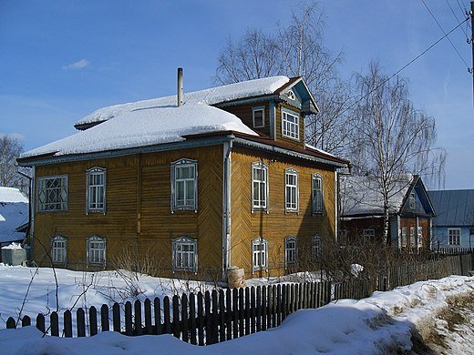 52. Деревянный дом старого Усть-Сысольска, Сыктывкар Автор — Иевлев П.М.