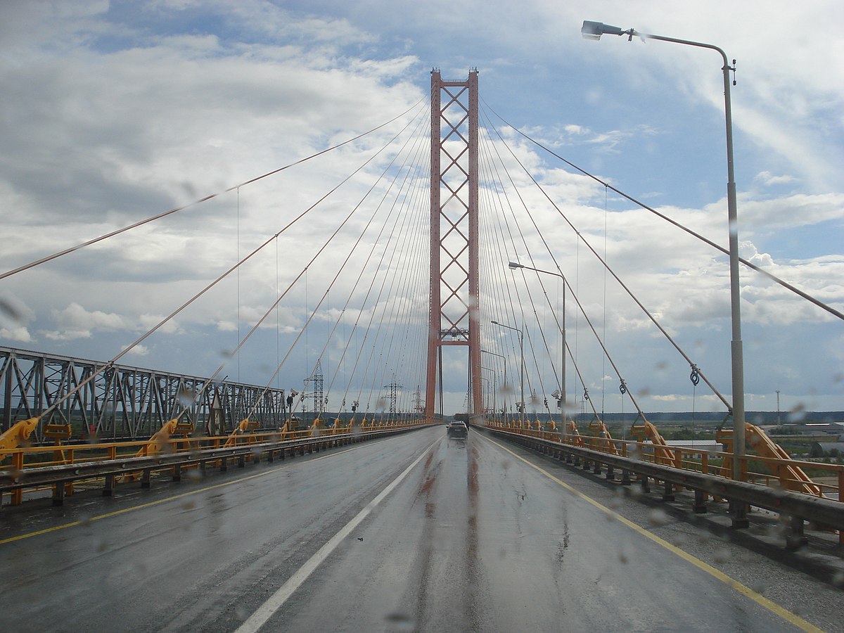 Мост через обь в барнауле
