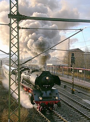 Locomotive 41 1144 bound for Thuringen