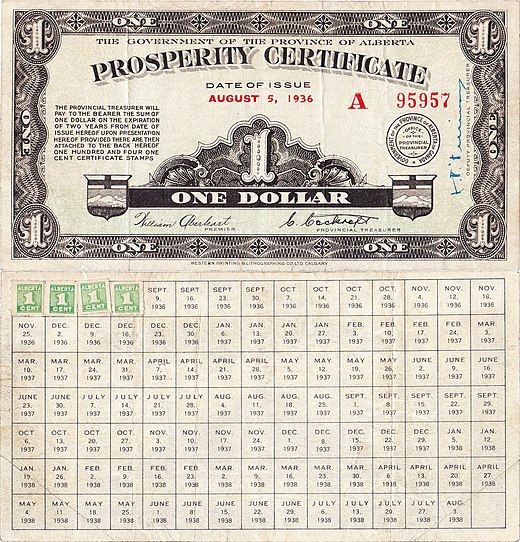 A prosperity certificate.