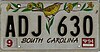 1994 South Carolina Nummernschild - ADJ 630.jpg