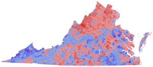 1996 Virginia Senate election by precinct.svg