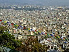 Urban expansion in Kathmandu (Mar. 2015)
