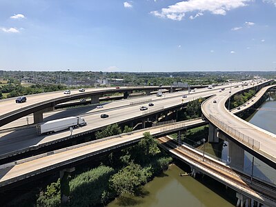 De planvorming rond de I-95 bij Baltimore had veel voeten in de aarde (foto 2019)