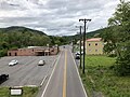 File:2020-05-27 14 35 54 View west along Maryland State Route 135 (Westernport Road) from the overpass for U.S. Route 220 (McMullen Highway) in McCoole, Allegany County, Maryland.jpg