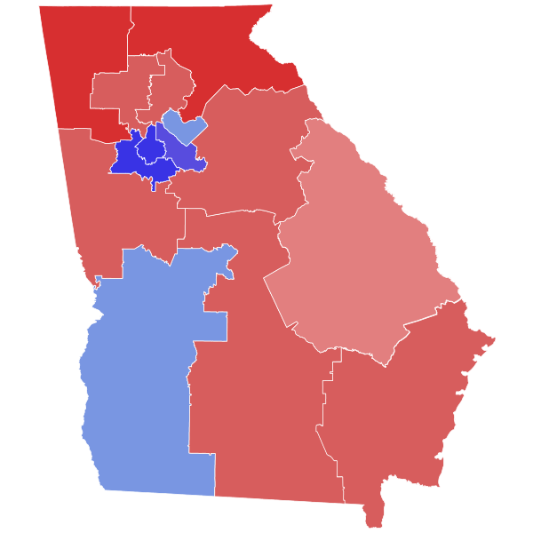 File:2022 Georgia Gubernatorial election by Congressional District.svg