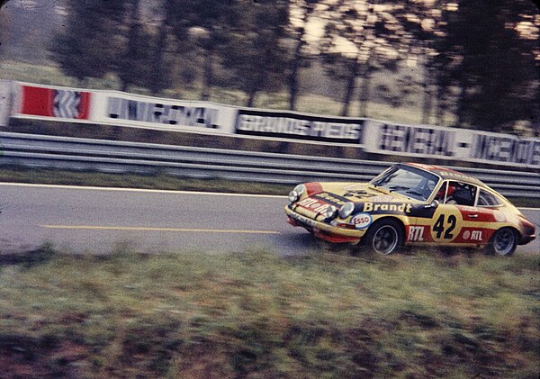 Porsche 911S of Claude Haldi and Paul Keller at the 1972 24 Hours of Le Mans