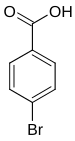 Structure of 4-bromobenzoic acid