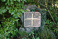 Grimm/Hangl memorial stone near Unterleiten (Bruckmühl)