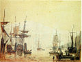 Hamburger Hafen (1840) by A. F. Vollmer