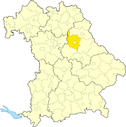 Zemský okres Amberg-Sulzbach na mapě Bavorska