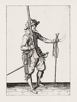 Musketeer with shouldered Musket, marching, 1700–1760, 40 mm Mould