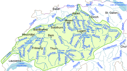 Il bacino idrografico del fiume.