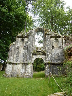 Ruin of the church facade