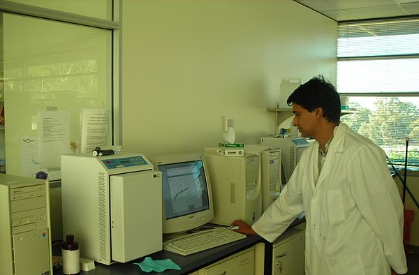 Modern facilities in molecular biology are now used in plant breeding.