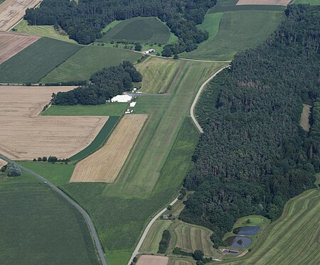 Aerial image of the Ansbach Petersdorf airfield