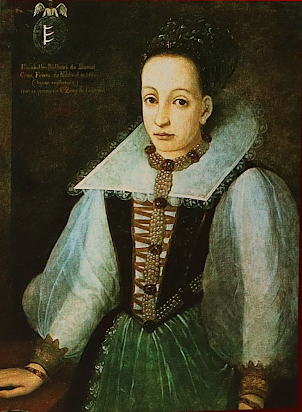 Elizabeth Báthory from Zay artist. Probably a copy of the other painting which is at the Hungarian National Museum, in Budapest (also made by Zay). Me