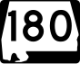 Маркер State Route 180