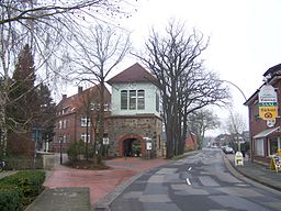 Alter Glockenturm in Schapen, Niedersachsen.