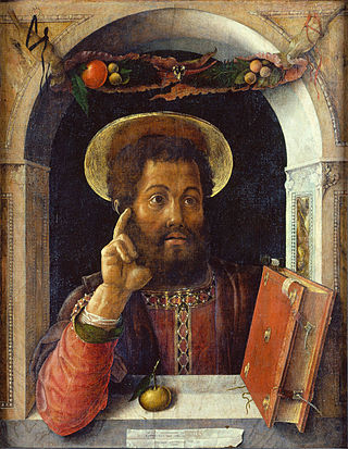 <i>St Mark</i> (Mantegna) Painting by Andrea Mantegna