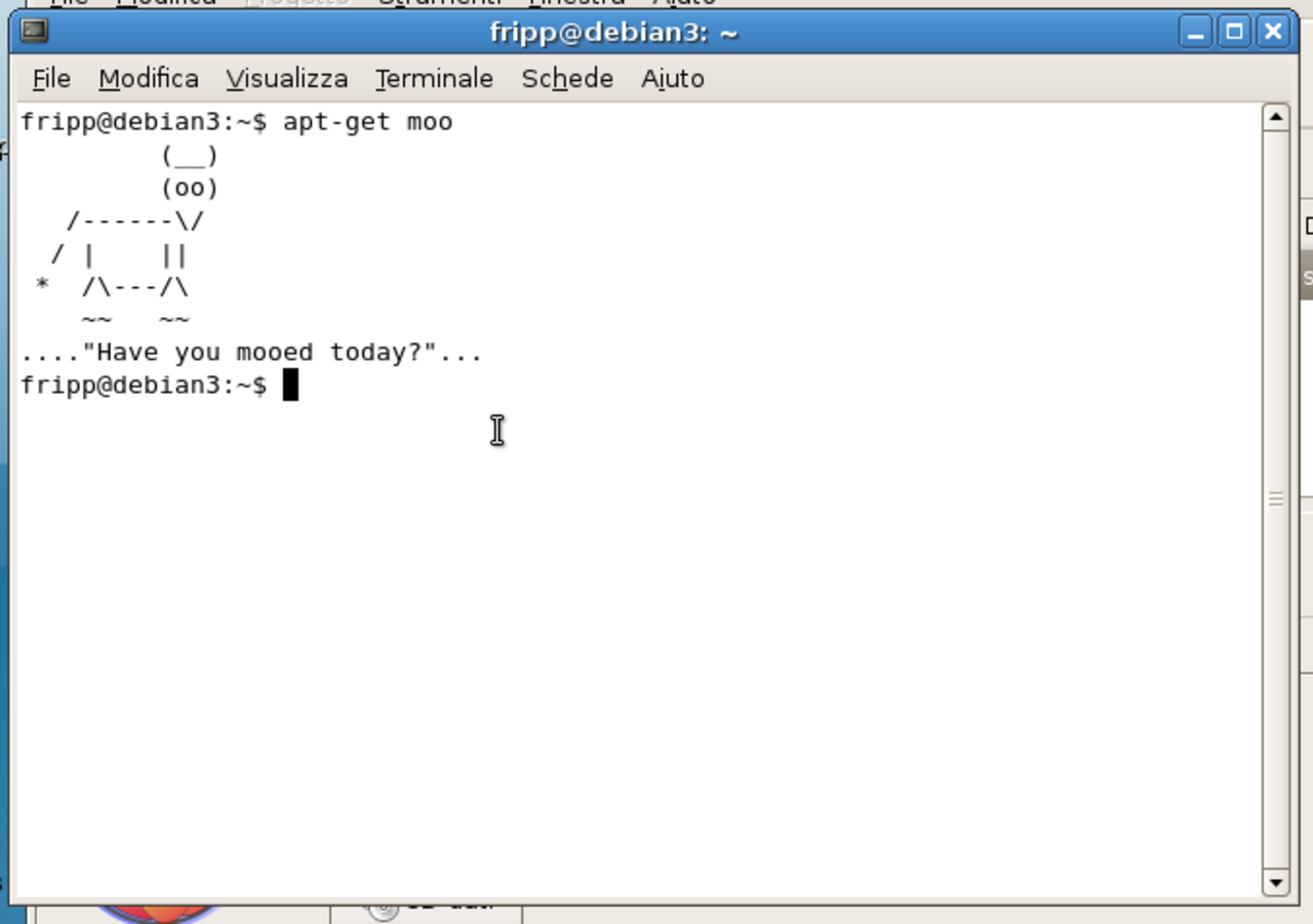 Apt Moo. Apt-get Moo.