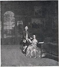 The Love Song, two members of Challoner, Aynscombe, Smith, Bisse, or associated family (1749)