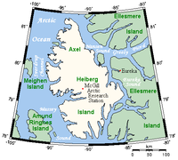 Карта острова Аксель-Хейберг