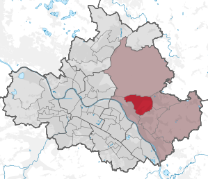 Lage des statistischen Stadtteils Bühlau/Weißer Hirsch in Dresden
