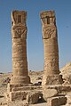 Säulen mit Hathorgesicht am Tempel B 300, Jebel Barkal