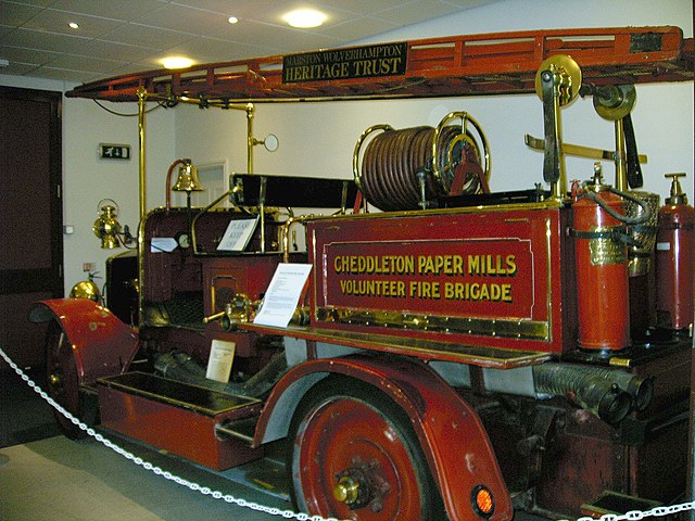 preserved by the Marston Wolverhampton Heritage Trust Fire engine on a Guy Motors chassis Black Country Living Museum