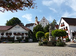 Market square in Bad Grönenbach