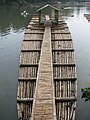 Bamboo raft in Jakarta area.jpg