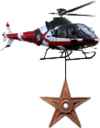 Barnstar hanging from helicopter.png