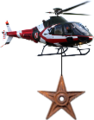 Barnstar hanging from helicopter.png