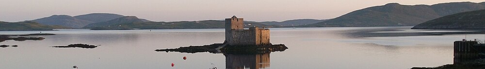 Kisimul castle in the bay of Castlebay