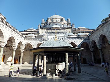 Courtyard of the Bayezid II Mosque, Istanbul (late 15th century)